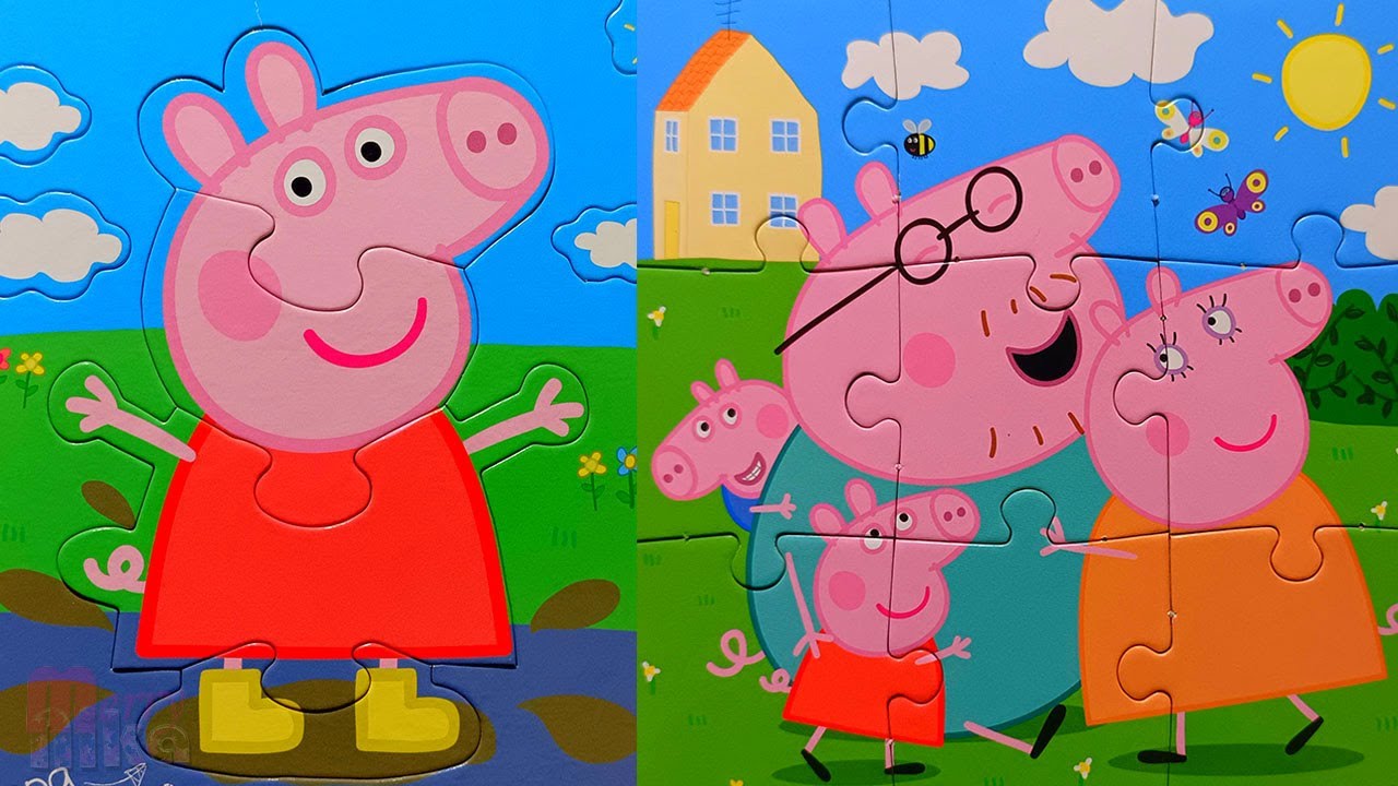 Семья Свинки Пеппы | Сборник Пазлов для детей Peppa Pig | Merry Nika