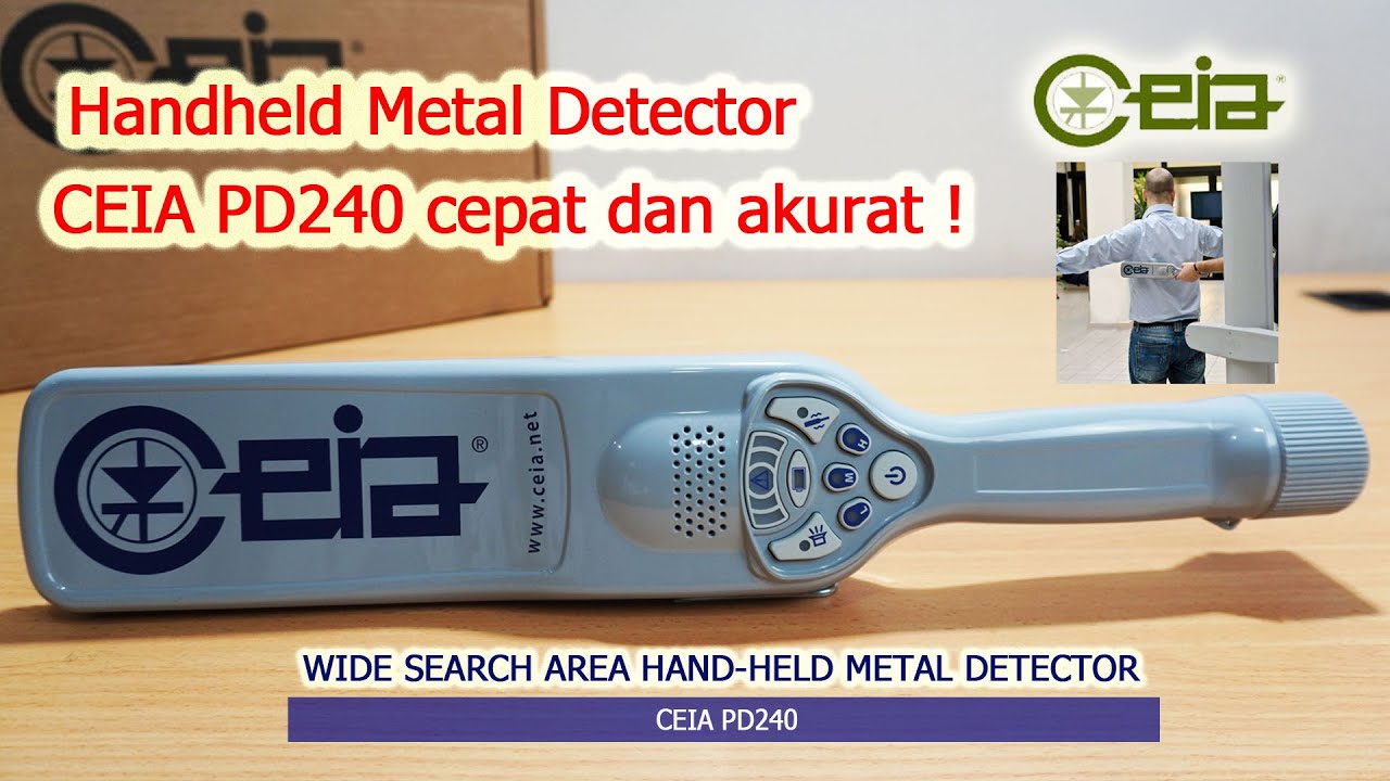 CEIA PD240 Handheld Metal Detector (Gold) Demonstration