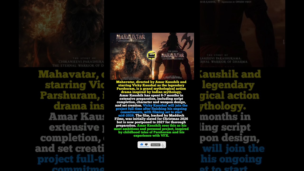Mahavatar Delayed to 2027? Amar Kaushik Shares Details😱💥🔥 #trendingshorts #vickykaushal #amarkaushik