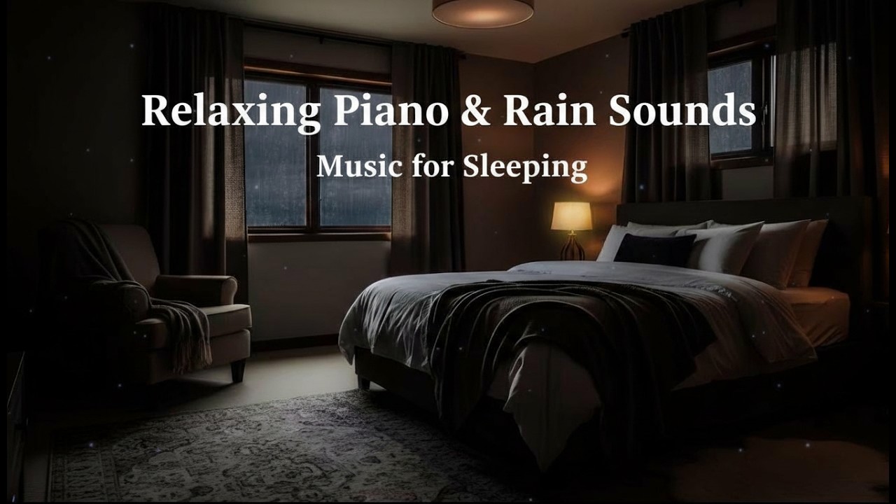 Relaxing Rain Sounds and Soft Piano Music for Deep Sleep, Stress Relief, and Peaceful Nights