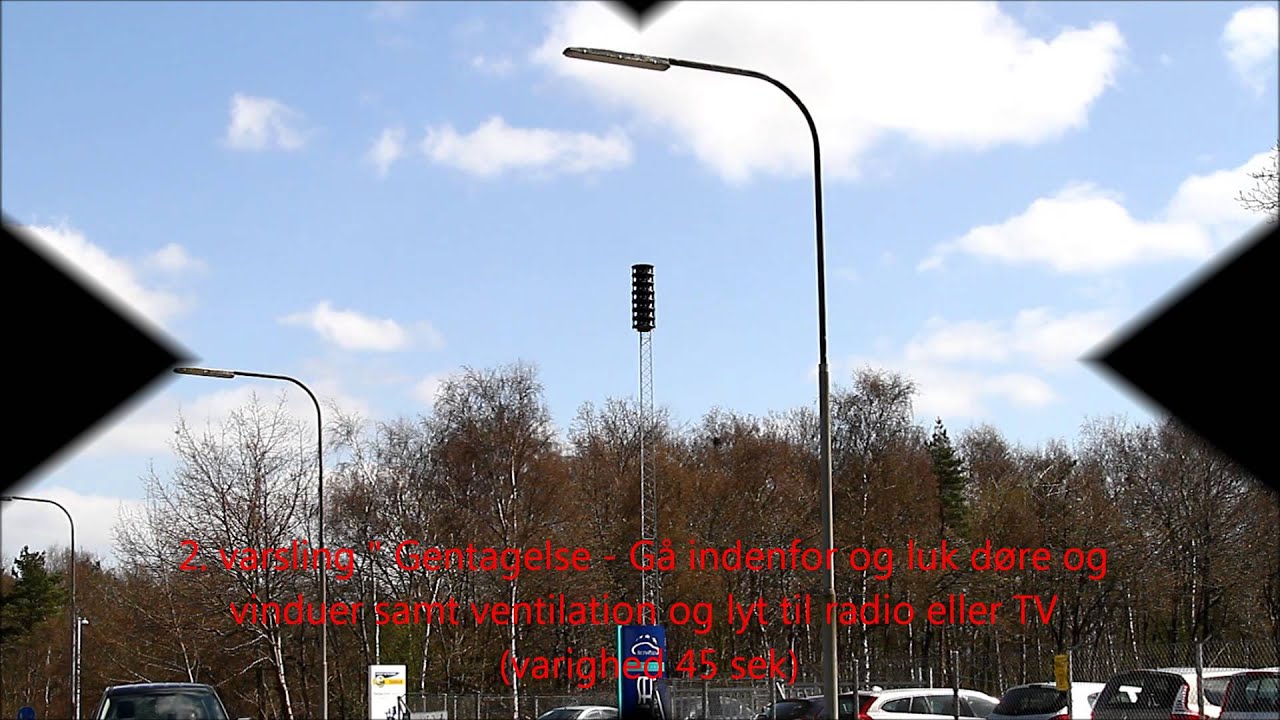 Sirene afprøvning 1 Maj 2013 kl.12.00
