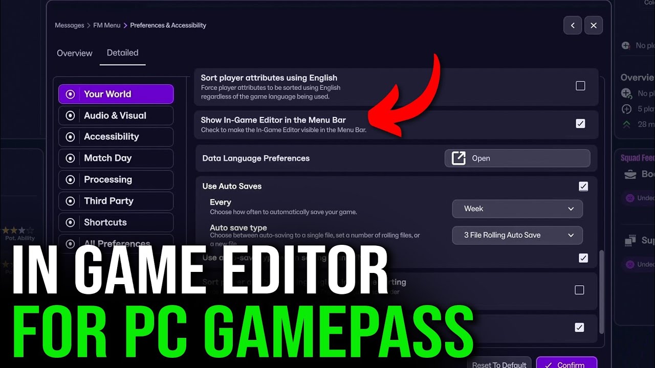 How to Get In Game FM26 Editor For PC Game Pass (EASY)
