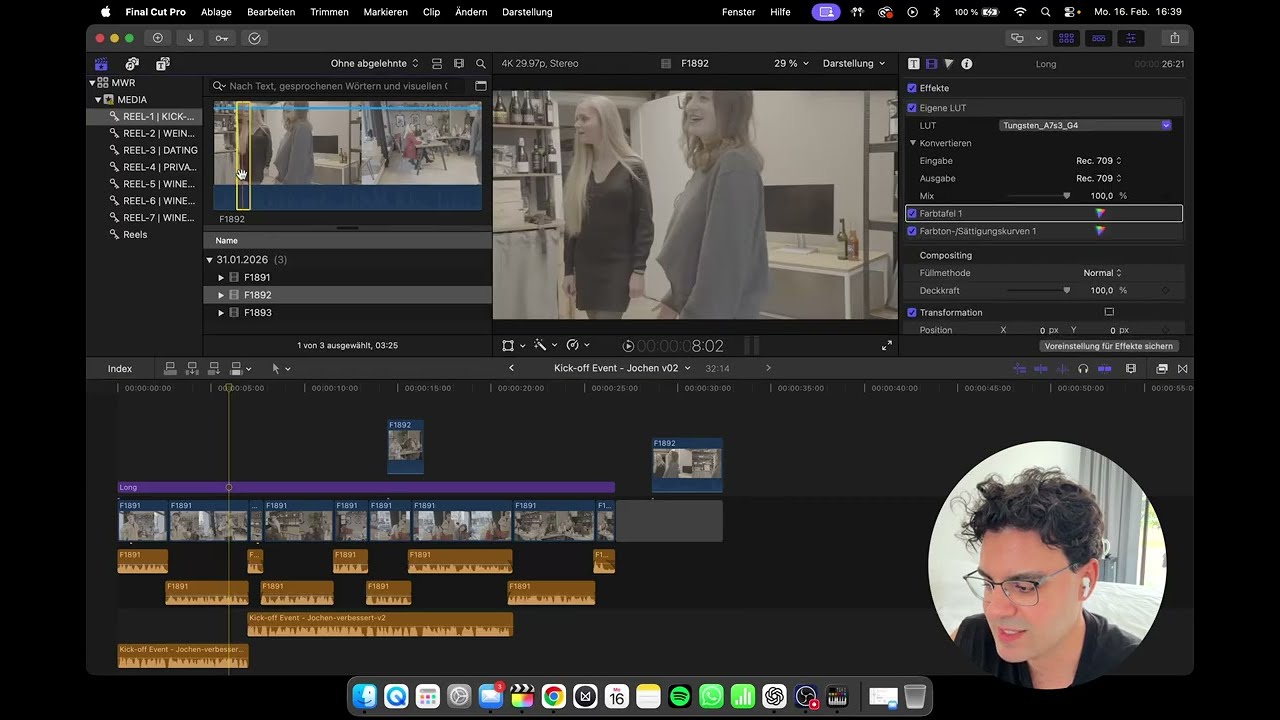 So schneide ich meine Filme in Final Cut Pro X
