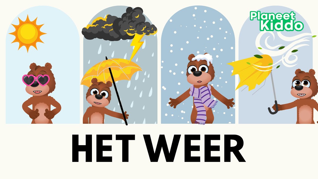 ☀️ Alle Soorten Weer Leren In Het Nederlands • Peuters & Kleuters • Het Weer Uitgelegd Voor Kinderen
