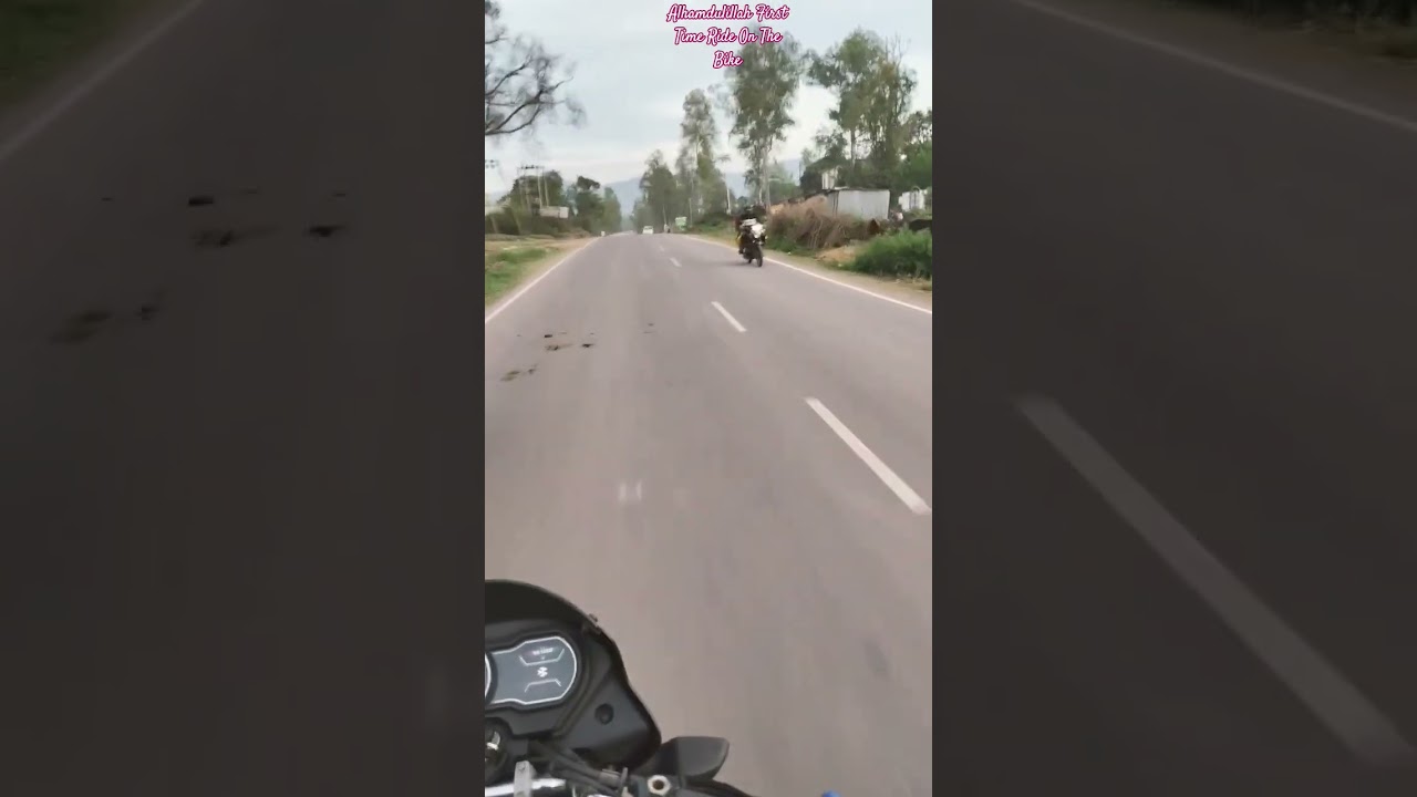Alhamdulillah First Time Ride On The Bike 🏍️🏍️🏍️@MirNaseer-el8oy #subcribemychannel #ride