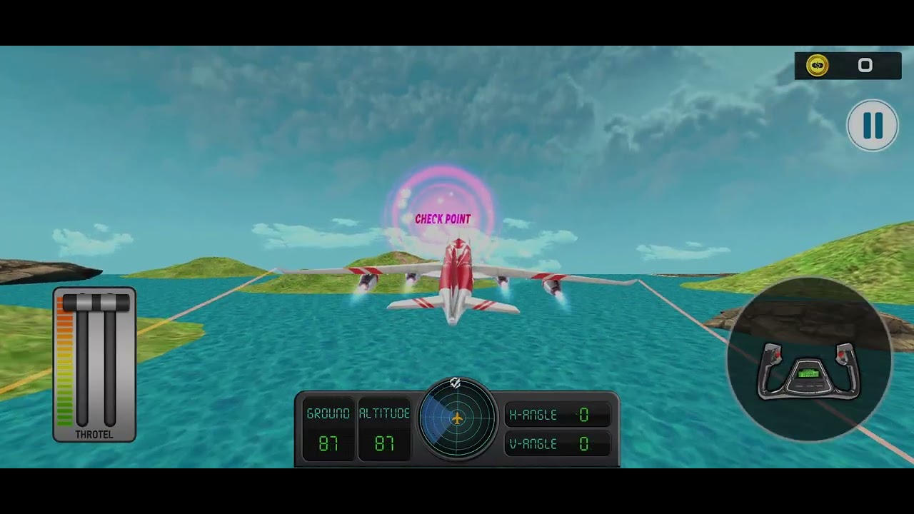 Airoplane simulator game play.Airoplane udane wala game #gamingviral #1m #cargame #gaming #airoplane
