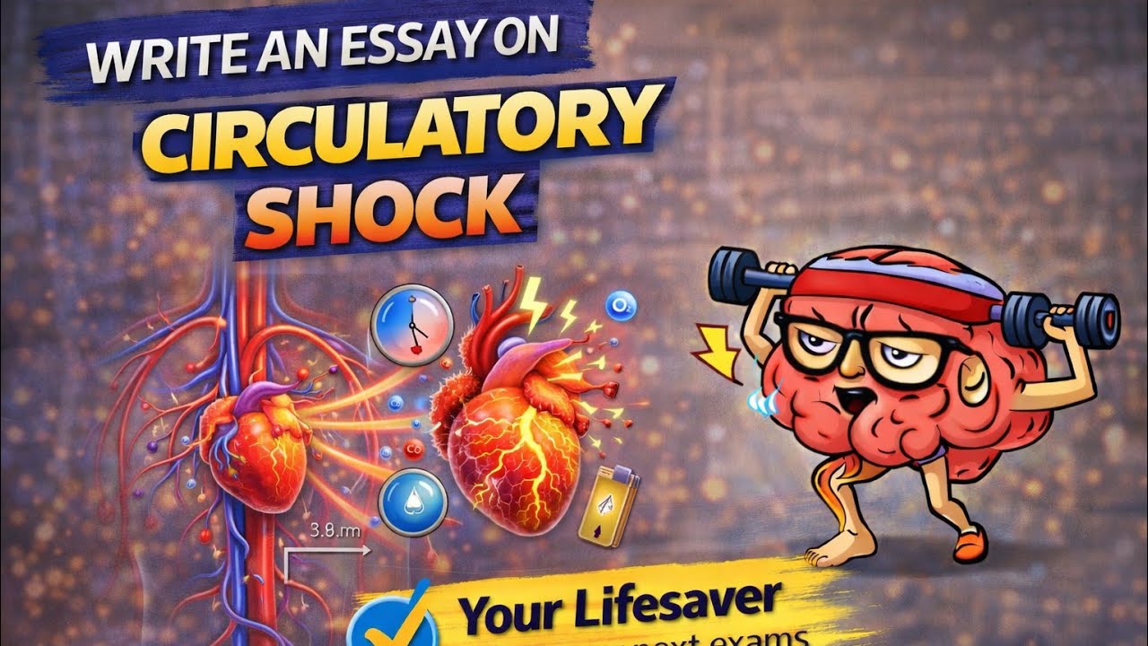 PQ/A: WRITE AN ESSAY ON CIRCULATORY SHOCK|| RAPID REVIEW 
