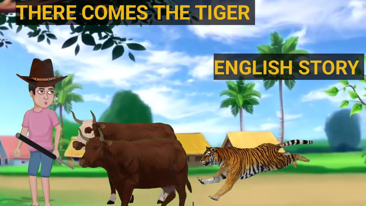 There Comes The Tiger|| Moral Story |English Kids Story| Bedtime story |A Liar cowboy Story