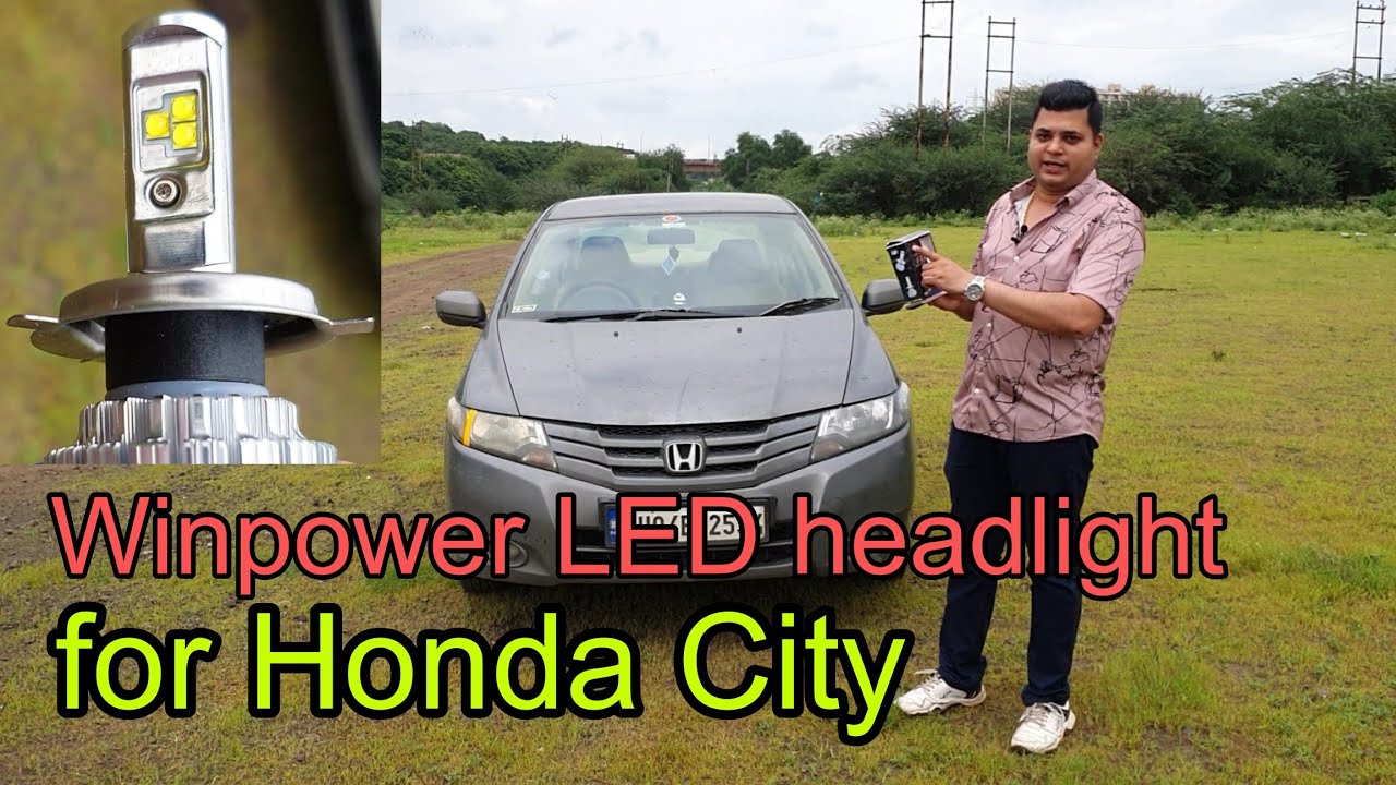 Installing LED headlight in Honda city,Winpower H4 Led Headlight 6000k 70 watts
