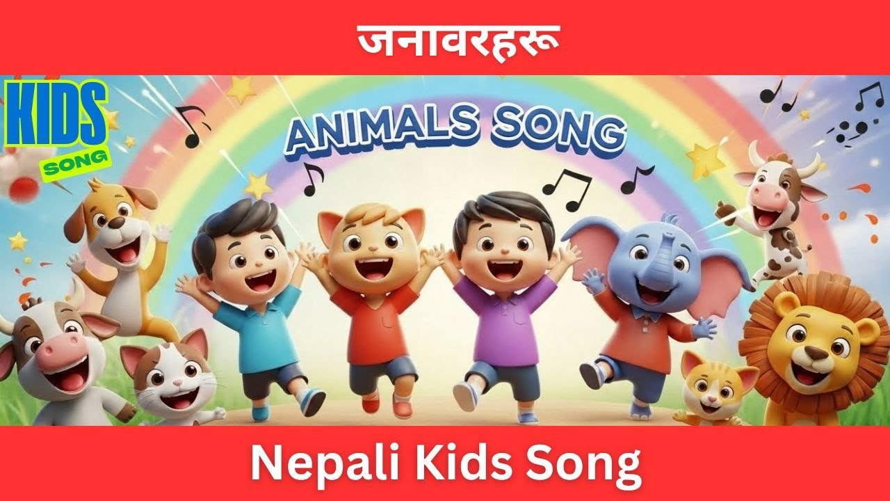 जनावरहरू | Super Fun Animal Sounds Song | Learn Animal Sounds in Nepali