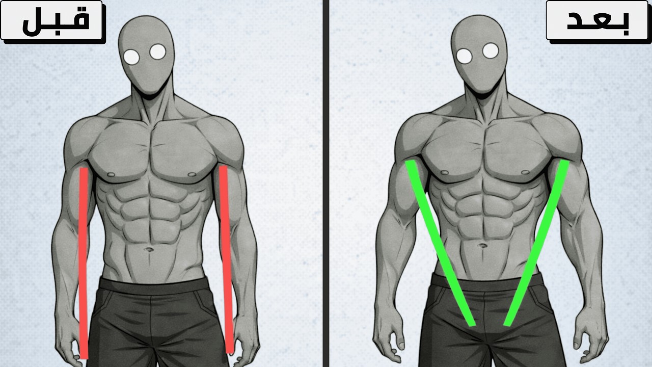 كيف تبني جسم V العريض مثالي بسرعة