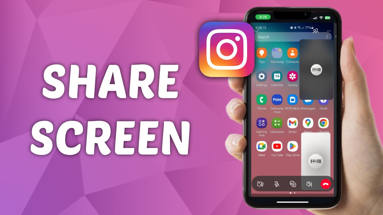 Как поделиться экраном в Instagram