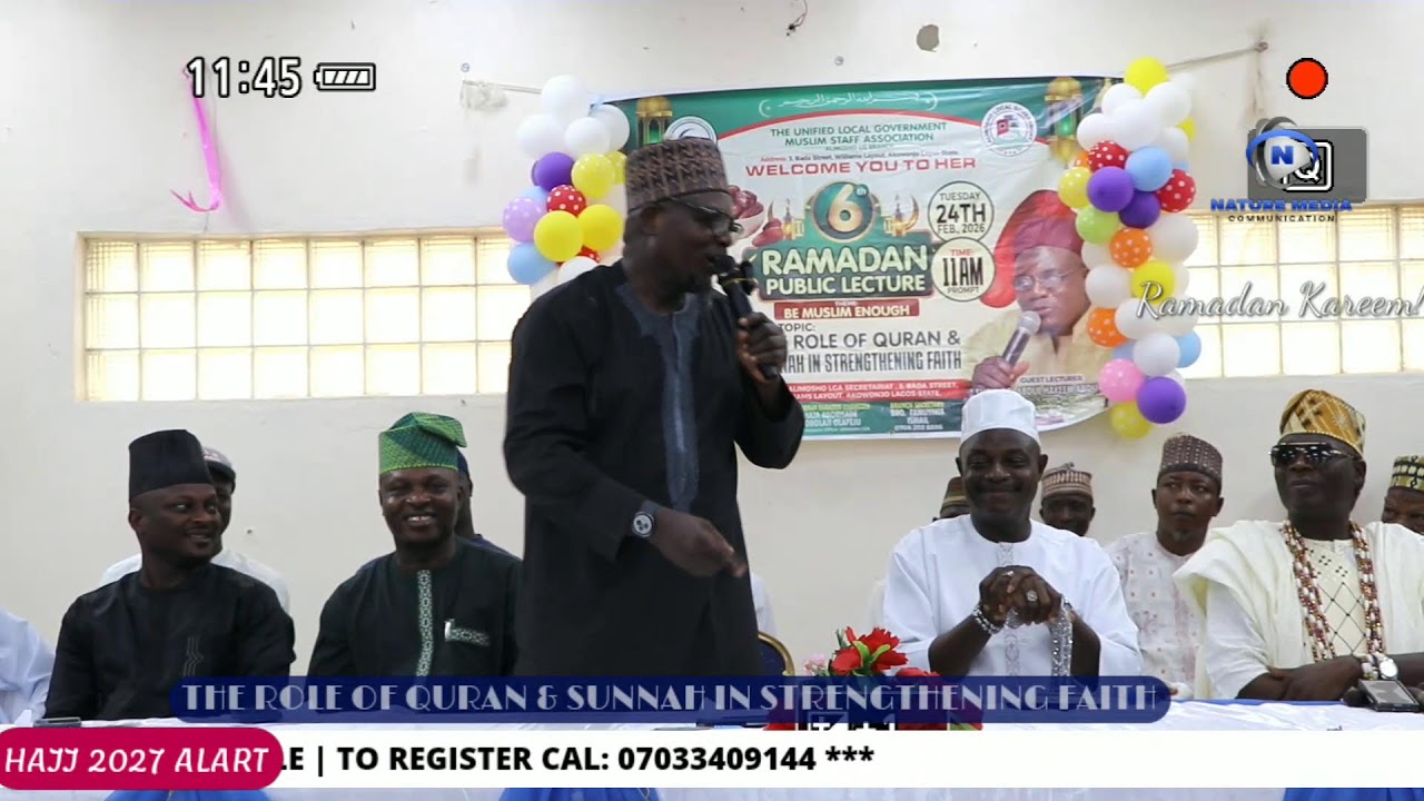 TOPIC: THE ROLE OF QURAN & SUNNAH IN STRENGTHENING FAITH.