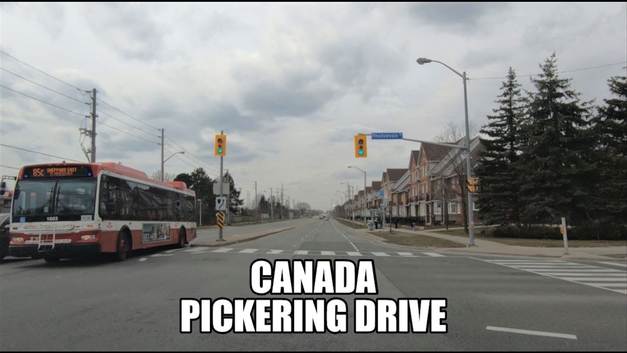 [4K] 🇨🇦 Pickering Downtown Drive | Pickering Town Centre to Toronto | Ontario Canada