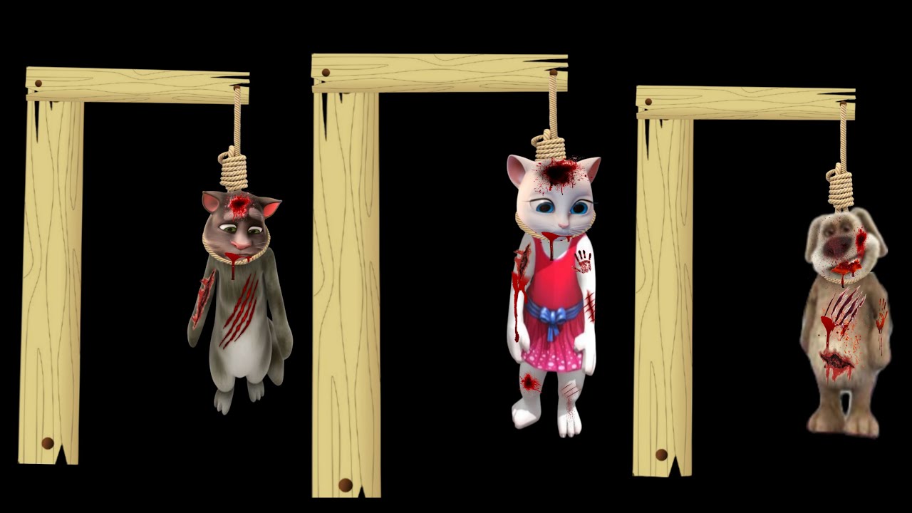 R.I.P UA Talking talking tom and friends AMONG USANGELA ZOMBIE TALKING TOM