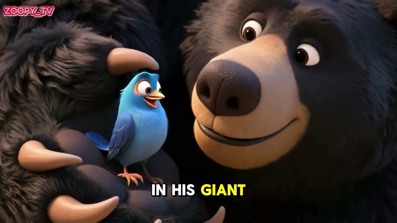 The Big Black Bear Who Helped Others | A Heartwarming Story About Kindness