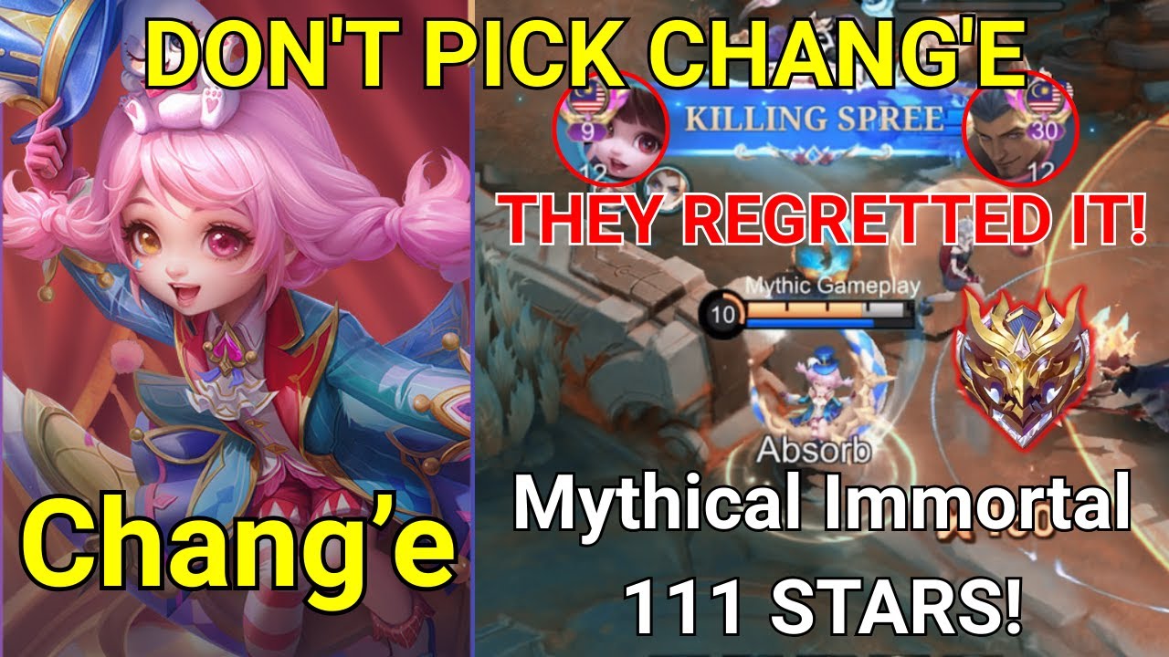 They Said Don't Pick Chang'e! So I Did This in 111 Stars... | MLBB #mobilelegends