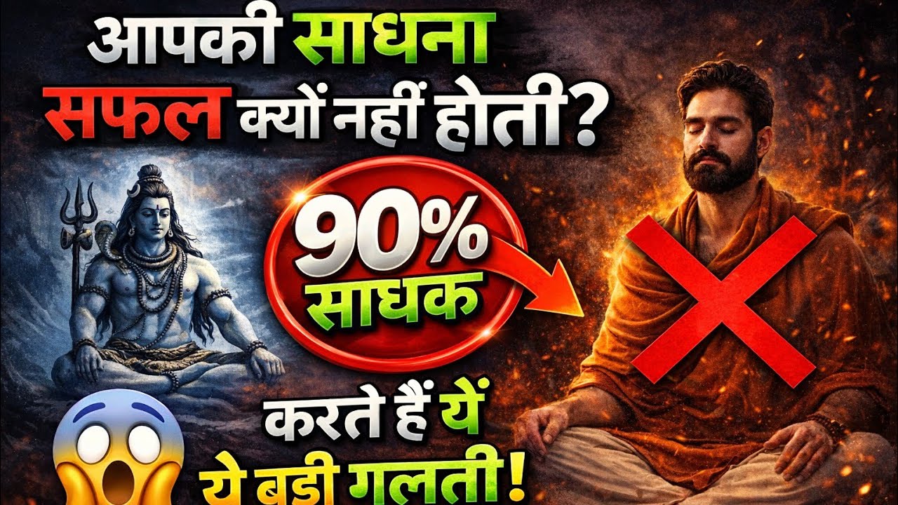  आख़िर क्यों आपकी पूजा साधना सफल नहीं होती?? 90% साधक जो करते हैं यहीं गलतियां ll