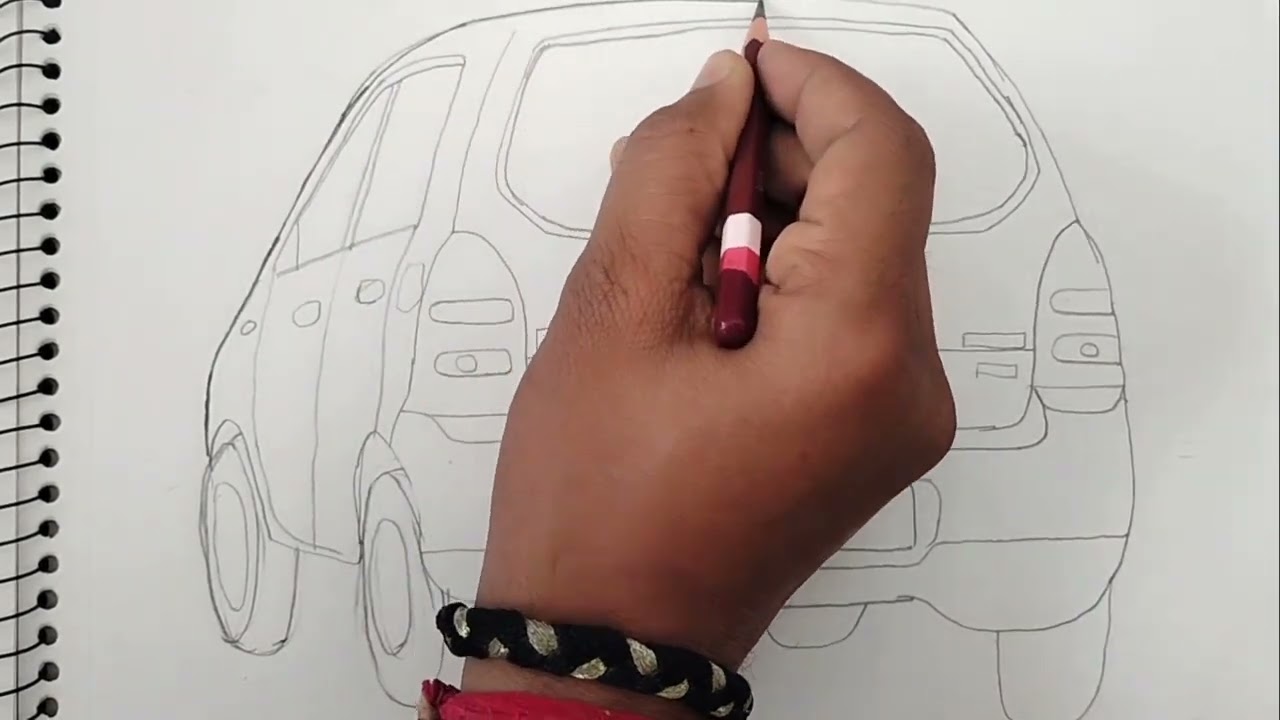 How to draw a Maruti Suzuki Alto car✏️ Pencil drawing