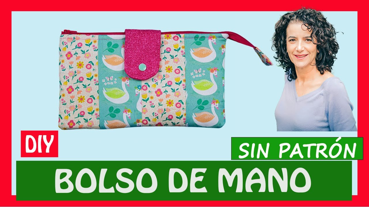 ✅ C&oacute;mo hacer un BOLSO de MANO con Solapa y Cremallera