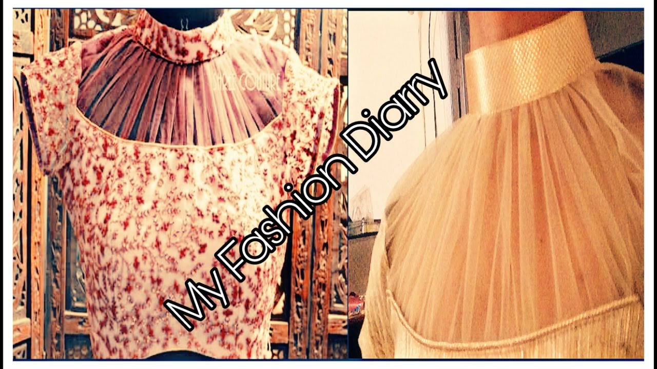HIGH NECK DESIGNER BLOUSE STEP BY STEP