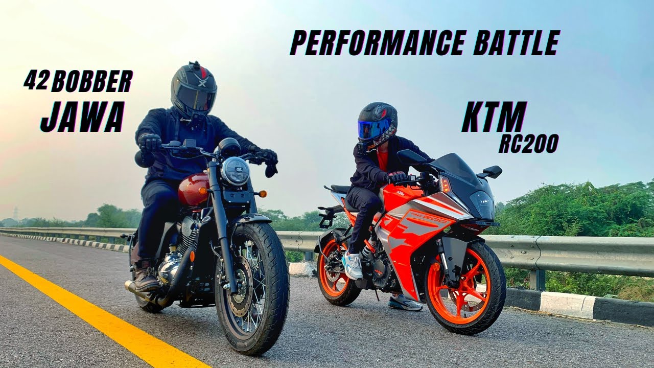 2022 KTM RC200 Vs Jawa 42 Bobber Long Race | Ye Umeed Nhi Thi 😱