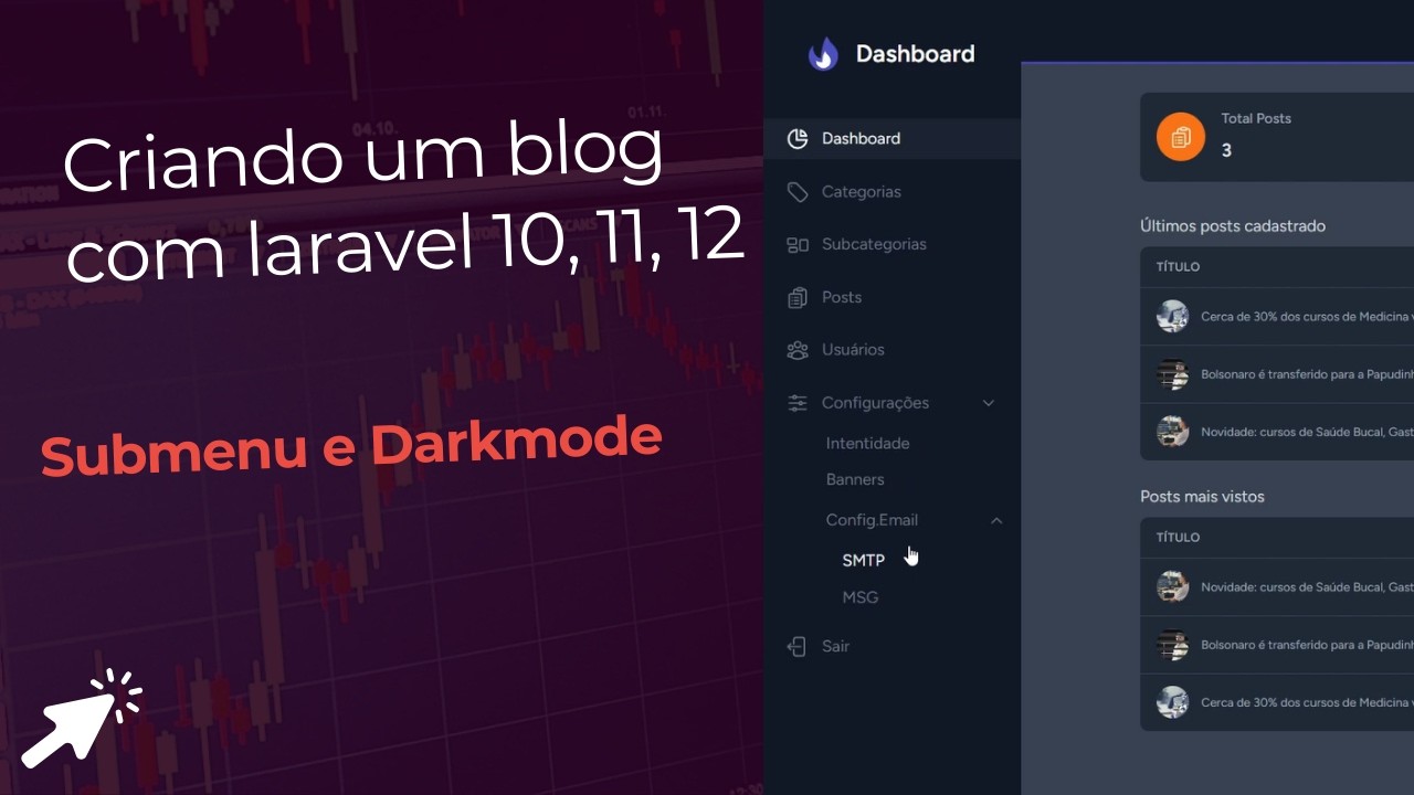 55 - Implementações no Menu e Darkmode
