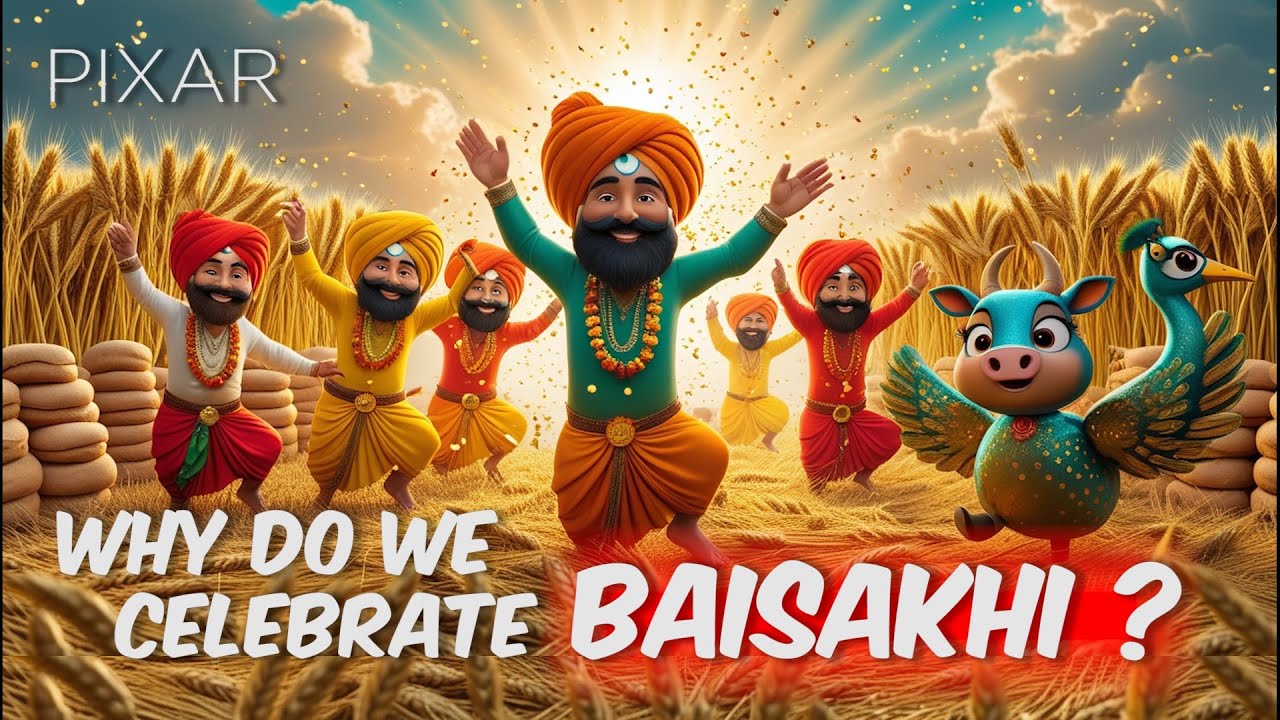 Why Do We Celebrate Baisakhi | Happy Baisakhi | PIXAR | Animated Baisakhi Story