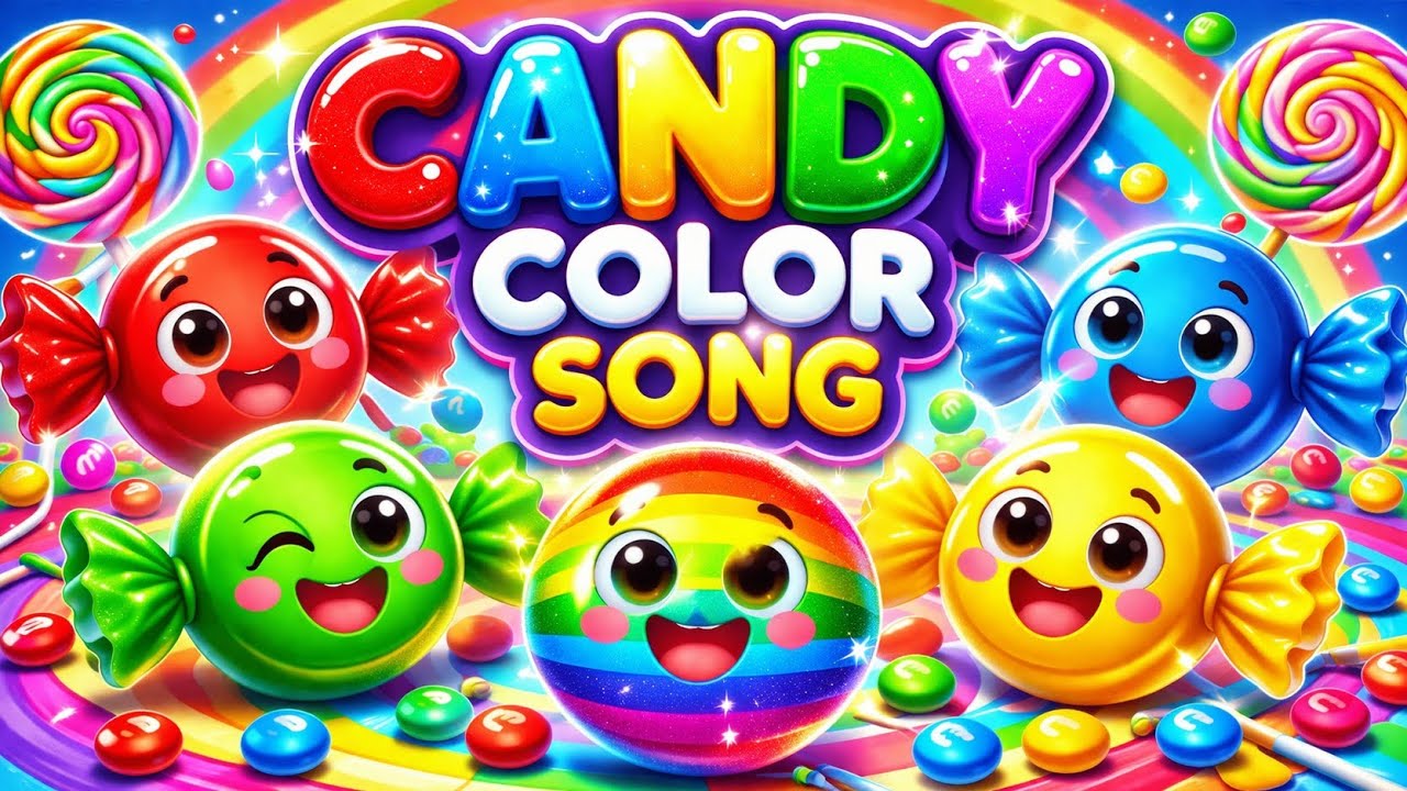 Candy Color Song 🍬🌈 | Learn Colors for Kids | Kids Songs