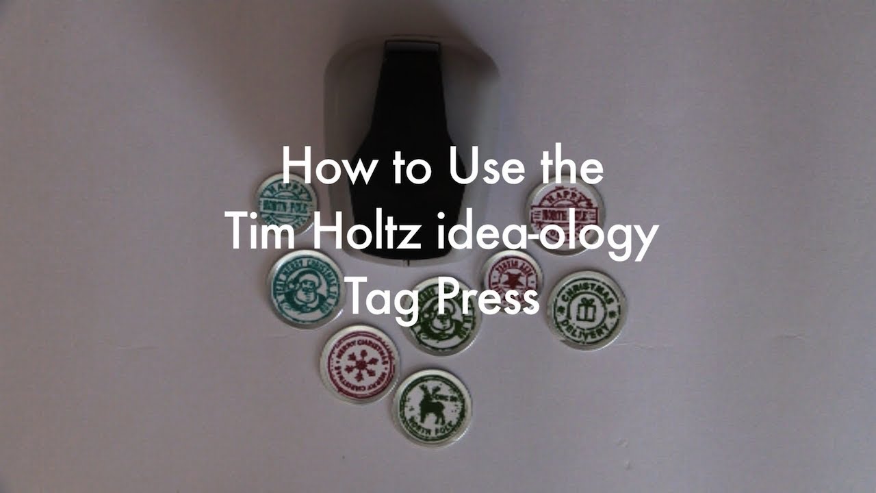 How to Use the Tim Holtz idea-ology Tag Press