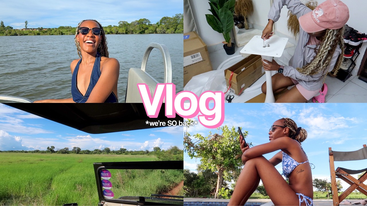 VLOG: I'M BACK! 💗 | Trip to Kafue National Park, Building New Furniture, Legacy Resort etc. | Nyemba