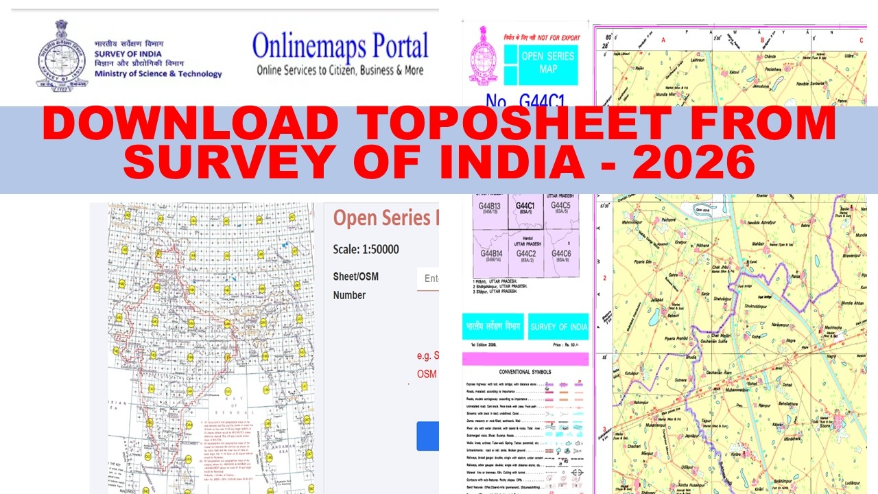 Survey of India Toposheet Download Kaise Kare | Full Process Hindi