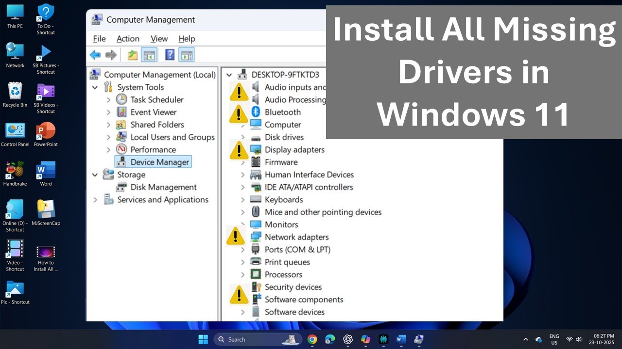 Как установить все отсутствующие драйверы в Windows 11: звук, дисплей, Bluetooth, Wi-Fi, мышь и к...
