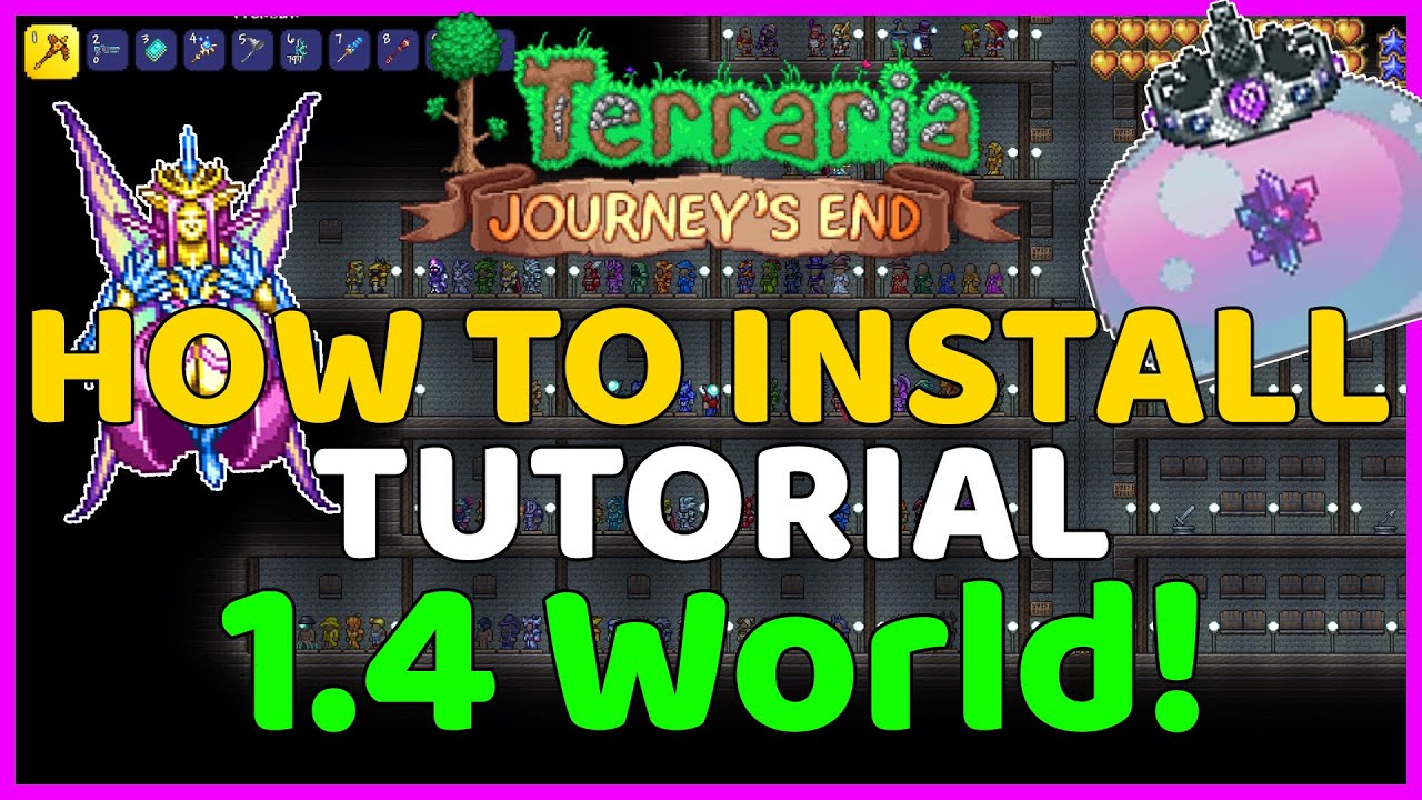 Как скачать Terraria 1.4 All Items World! [ПРОСТОЕ РУКОВОДСТВО] #ПК