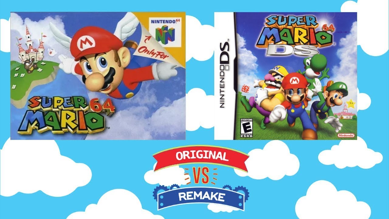 Original VS Remake - Super Mario 64 - N64 VS DS