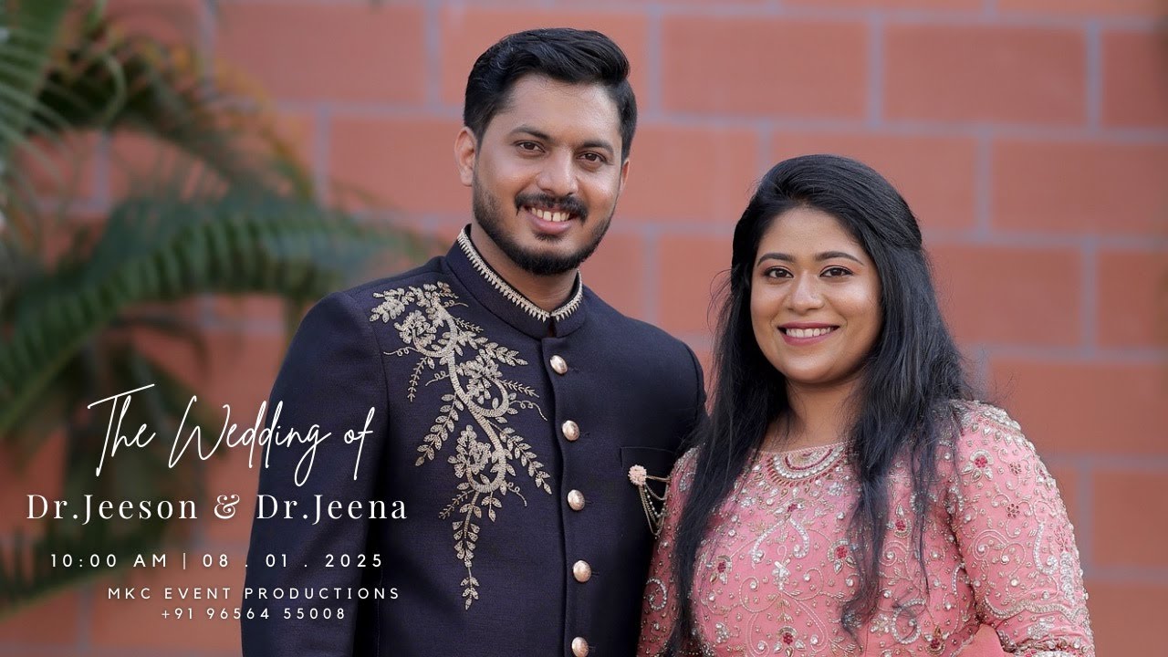 WEDDING CEREMONY DR. JEESON & DR. JEENA. 08-01-2025. 10:00 AM