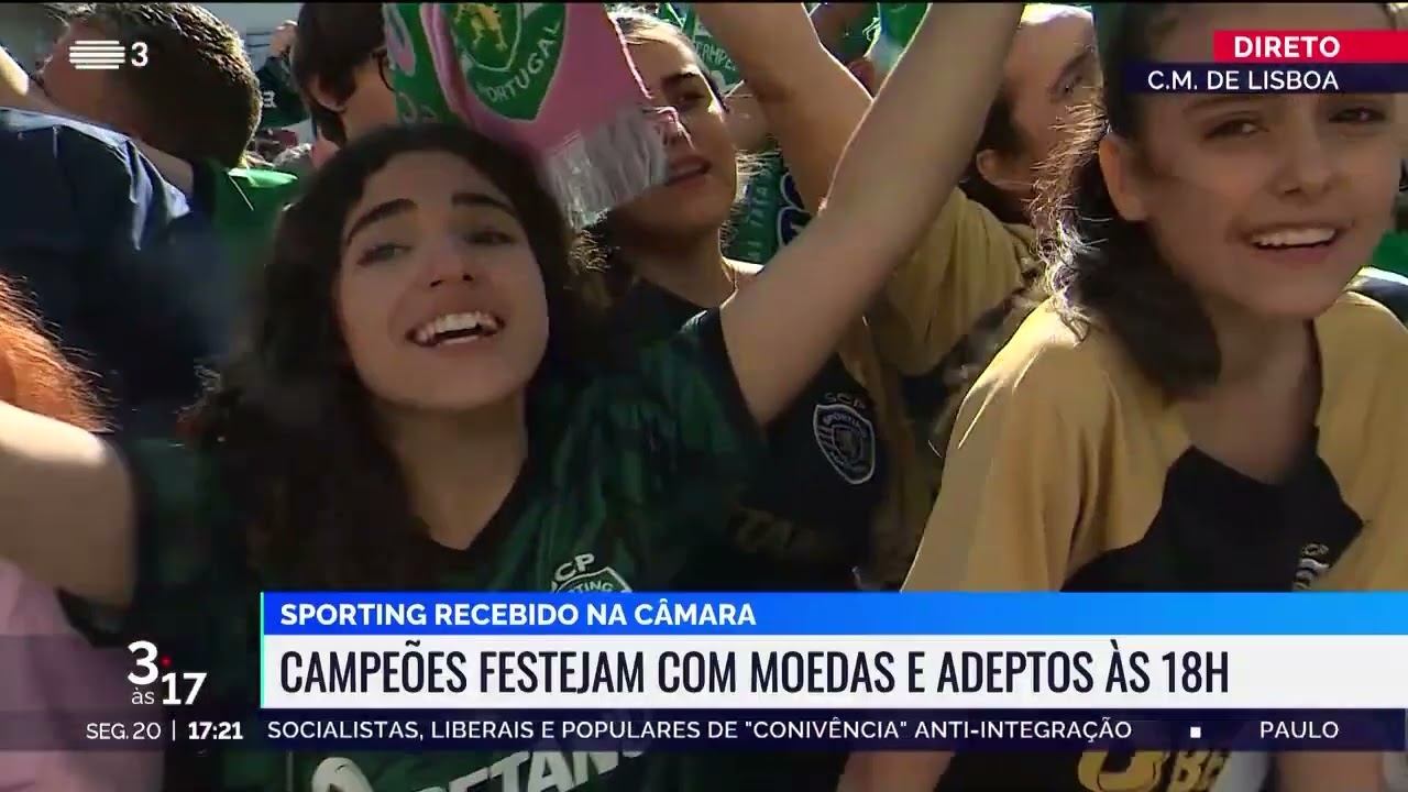 #SportingCampeão - Cerimónia Câmara Municipal Lisboa - RTP3 - 20/05/2024
