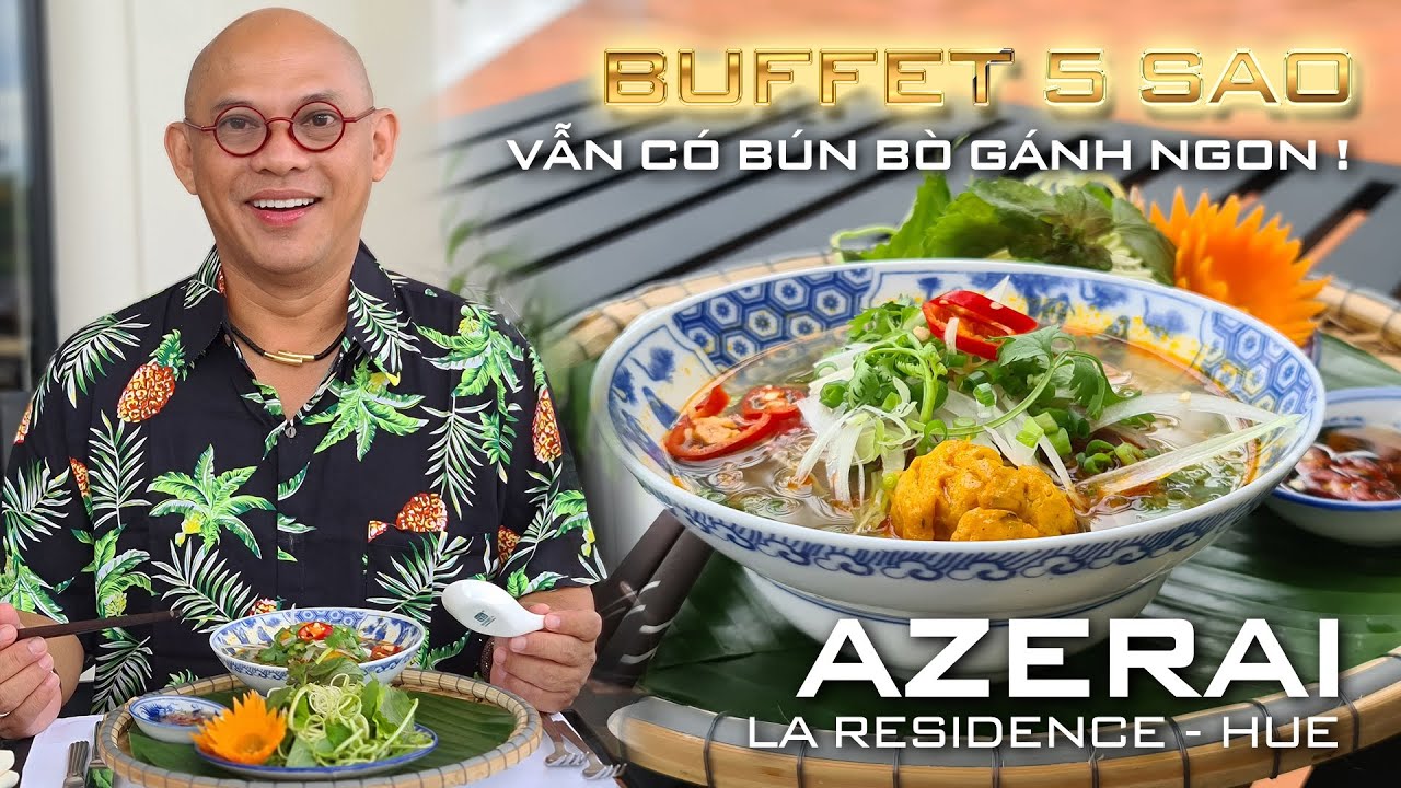 Buffet 5 sao vẫn chuyển tải sự tinh tế của người dân xứ Huế qua tô bún chả cua nhỏ xinh !