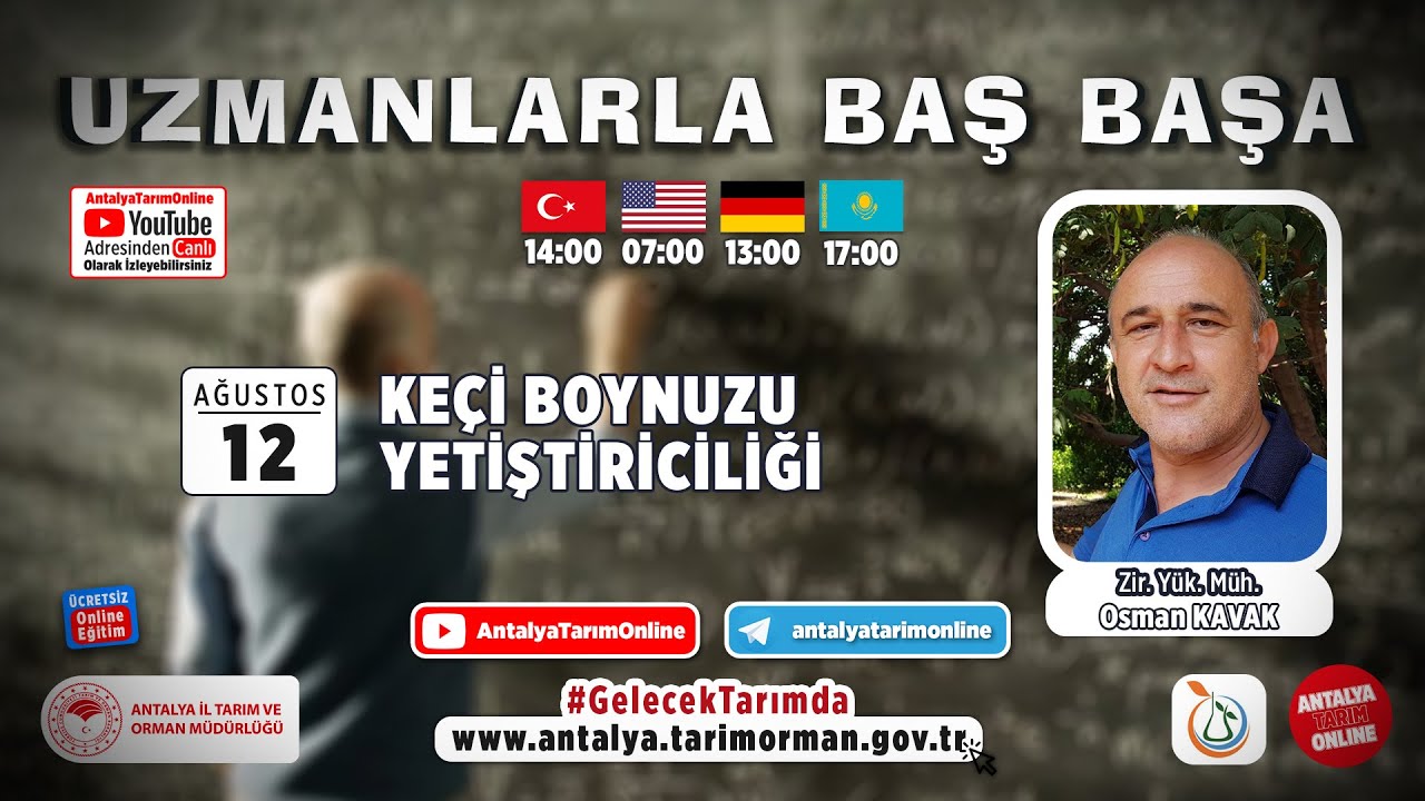 Uzmanlarla Baş Başa 70. Bölüm - Keçiboynuzu Yetiştiriciliği