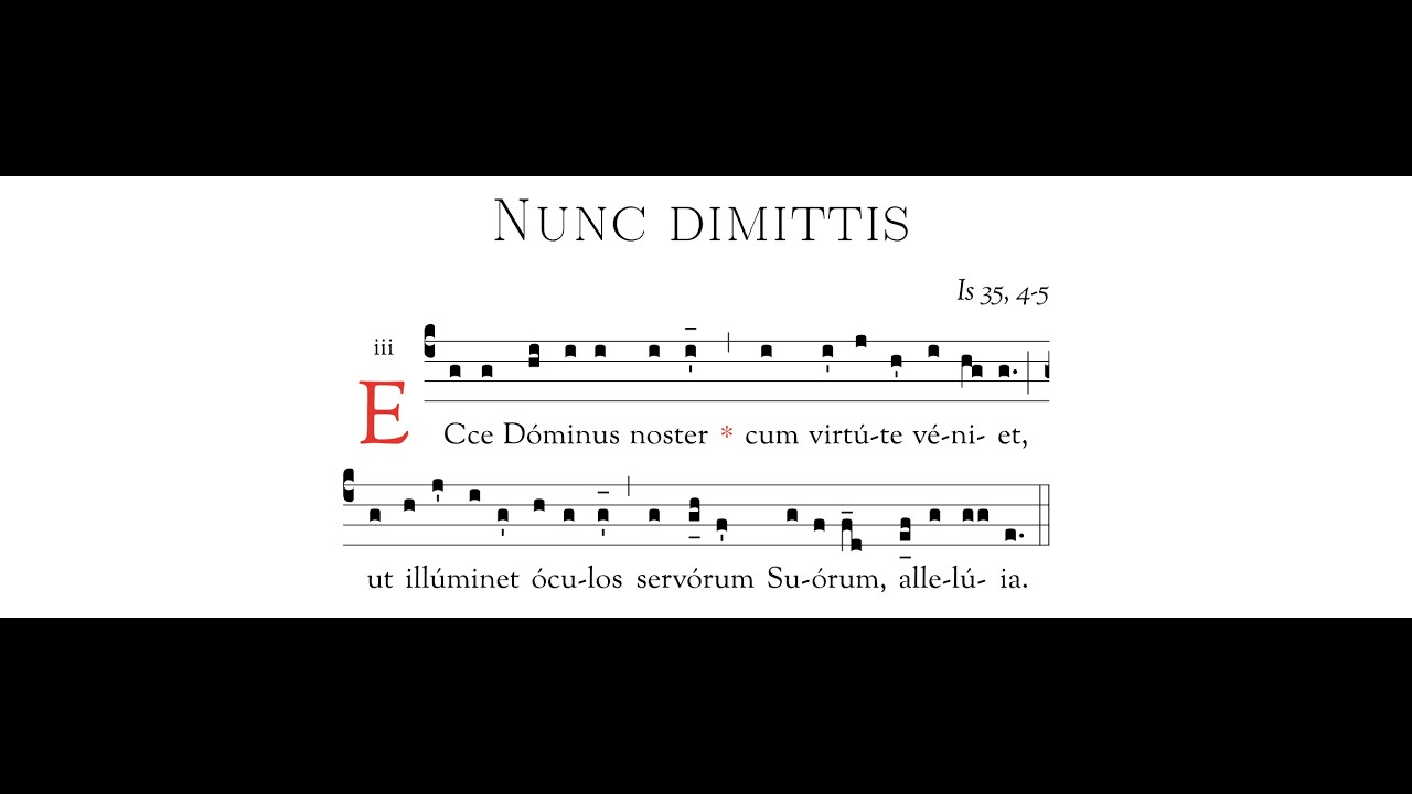 A4-Nunc dimittis