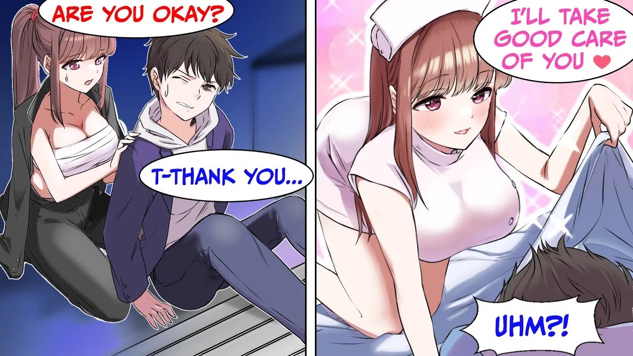 [Manga Dub] A Hot Delinquent Girl Saved Me From An Accident & Took Care of Me As A Hot Nurse[RomCom]