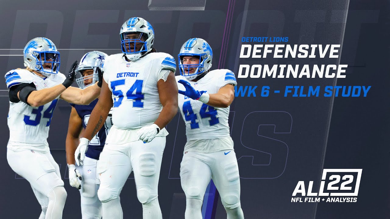AARON GLENN BROUGHT A DOMINANT DEFENSE TO DALLAS IN WK 6 - LIONS FILM STUDY #lions #detroitlions