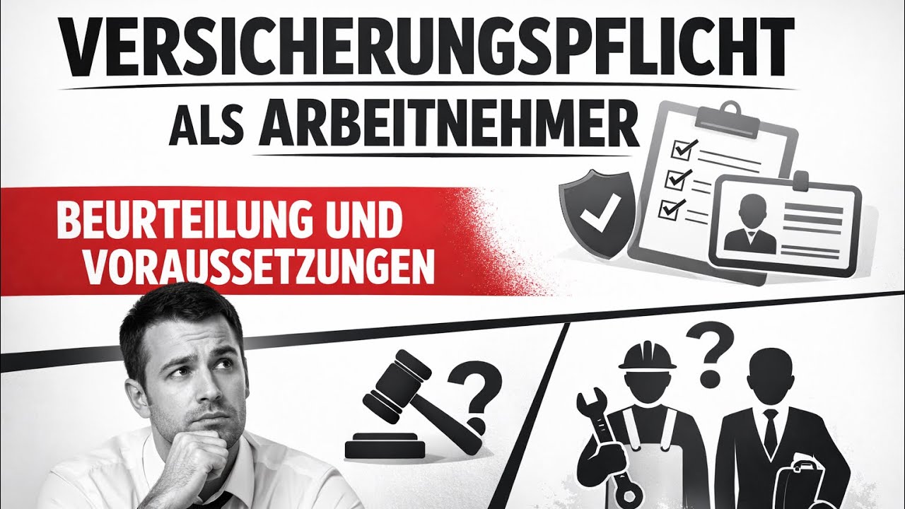 Versicherungspflicht als Arbeitnehmer - Beurteilung und Voraussetzungen