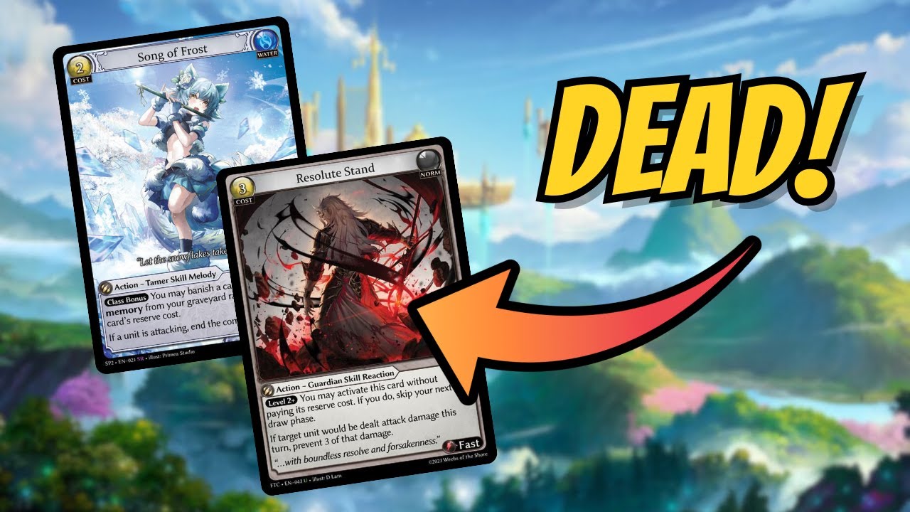 Комбинации и сочетания в Grand Archive TCG | Resolute Stand против Song of Frost