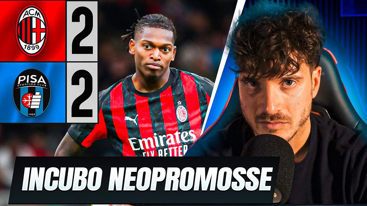 [SONO NERO...] MILAN PISA 2-2 | QUESTO PAREGGIO &Egrave; UNA SCONFITTA! UN GROSSO PASSO INDIETRO...