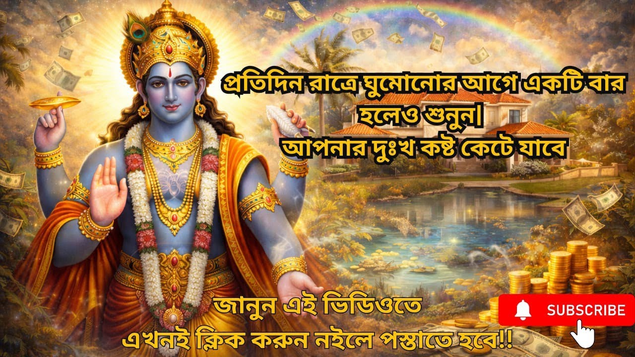 ঘুমোনোর আগে একটি বার হলেও শুনুন | আপনার জীবনে দুঃখ কষ্ট কেটে যাবে | শ্রী বিষ্ণু বাণী | vishnu bani |