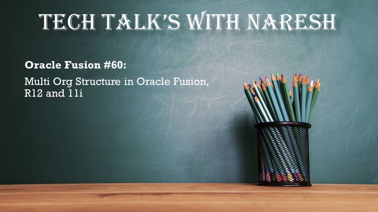 Oracle Fusion #60: Multi Org Structure in Oracle Fusion, R12 and 11i
