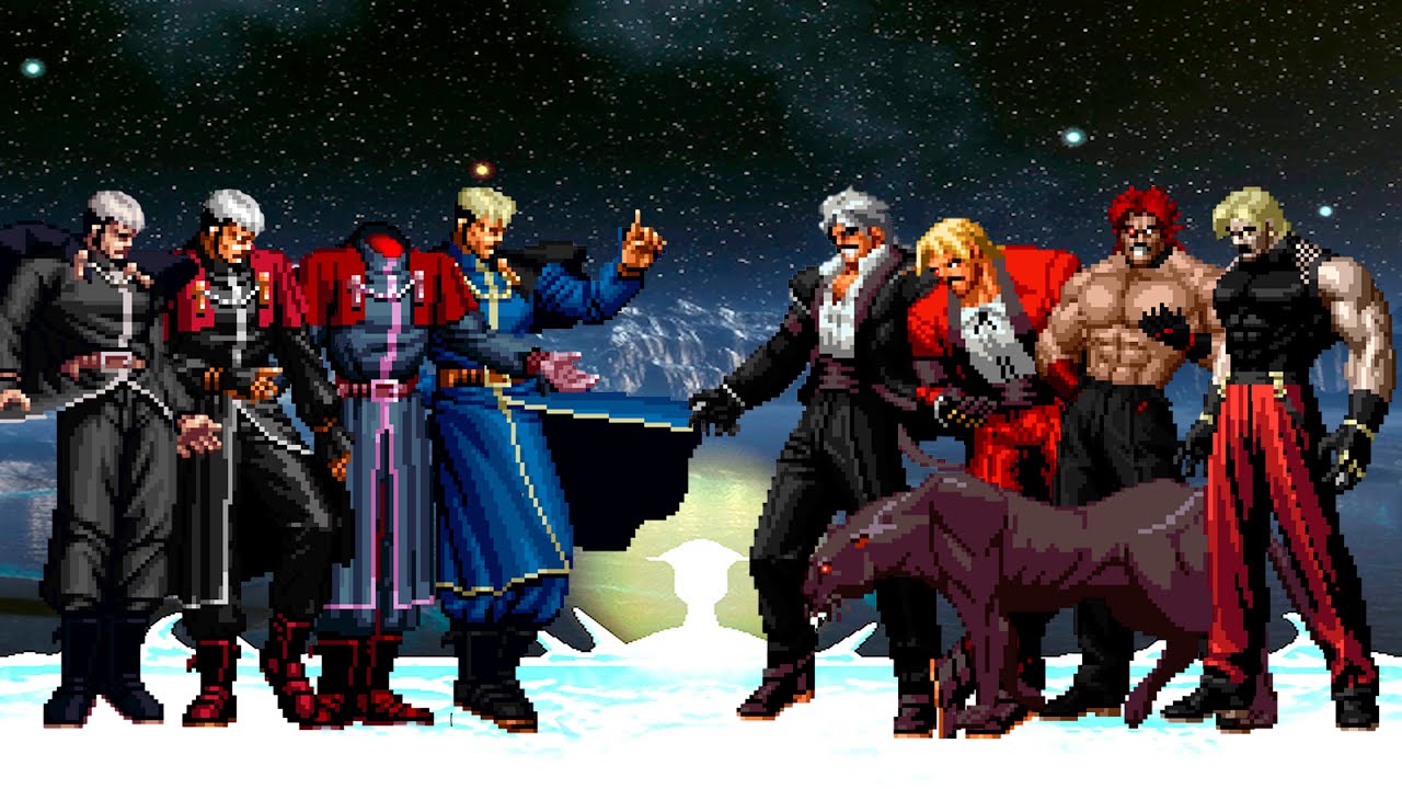 [KOF Mugen] Boss Goenitz Team vs Boss Rugal Team