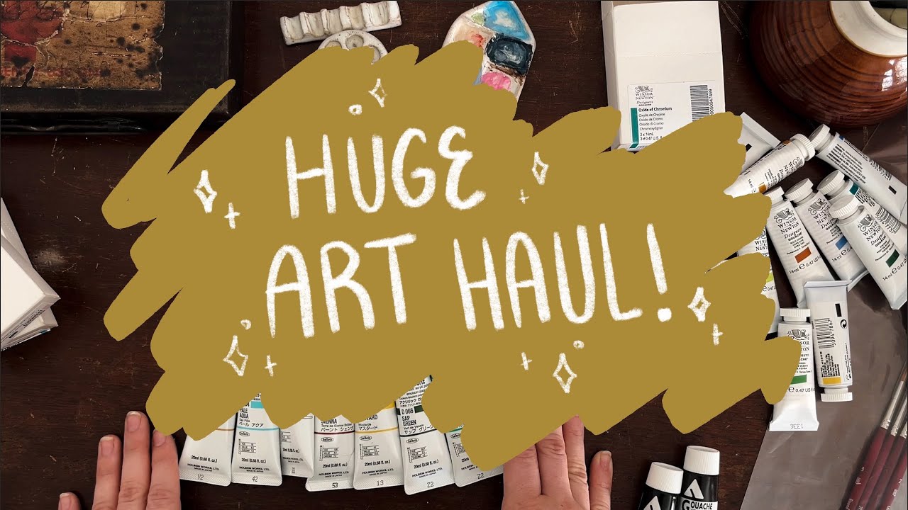 Huge Art Haul / Art Supply Unboxing