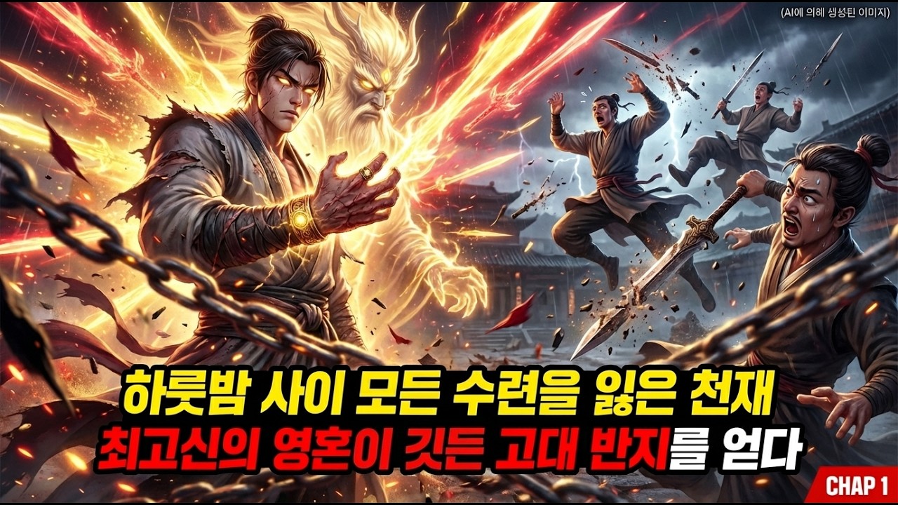 하룻밤 사이 모든 수련을 잃은 천재… 그러나 최고신의 영혼이 깃든 고대 반지가 그를 선택했다.#고대반지 #신의영혼 #천재각성 #역천 #무협 #선협 #중국애니 #판타지애니